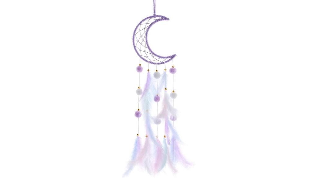 colorful moon dreamcatcher