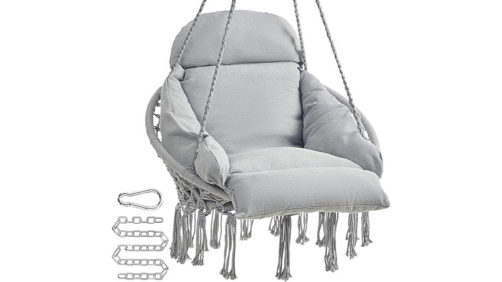 comfortable outdoor swing