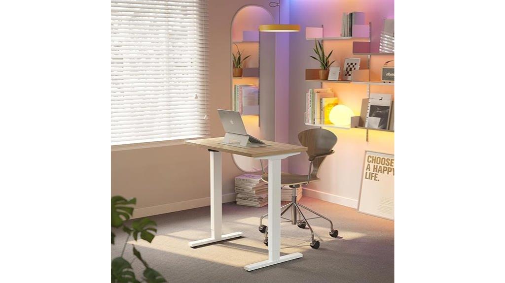 compact adjustable electric desk