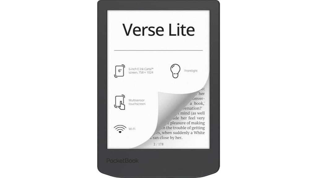 compact frontlit e reader