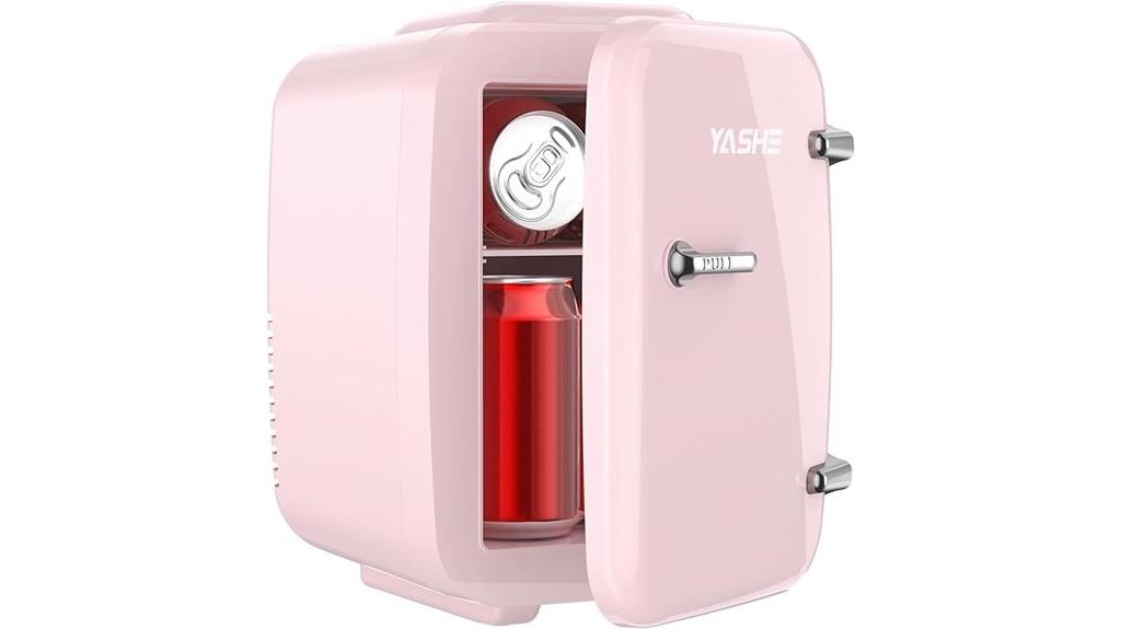 compact skincare and beverage cooler