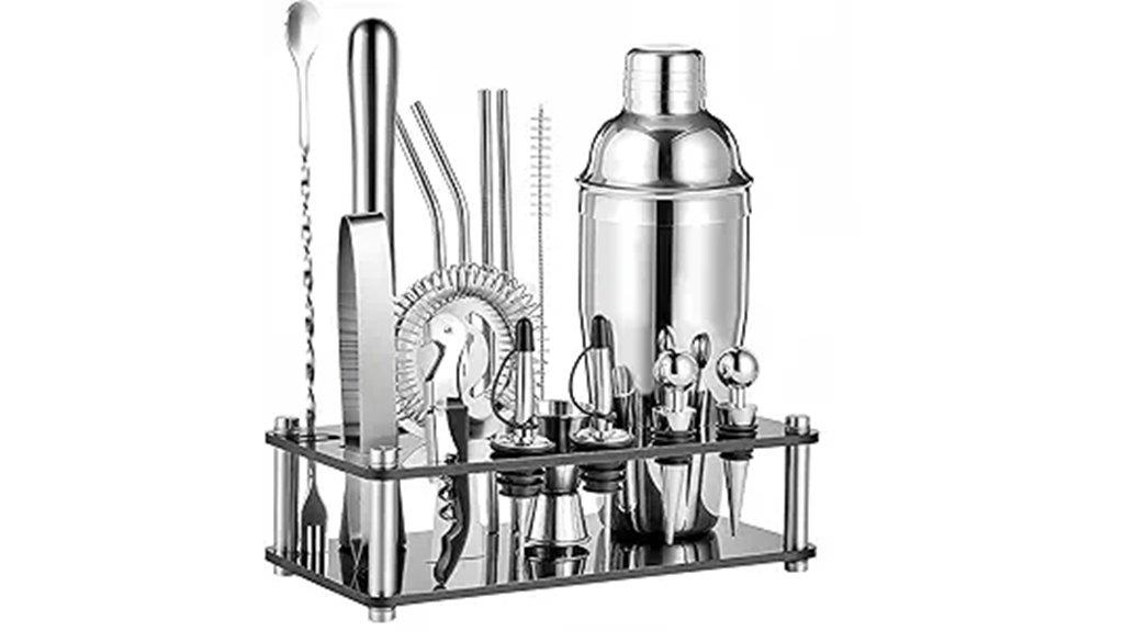 complete barware mixing set
