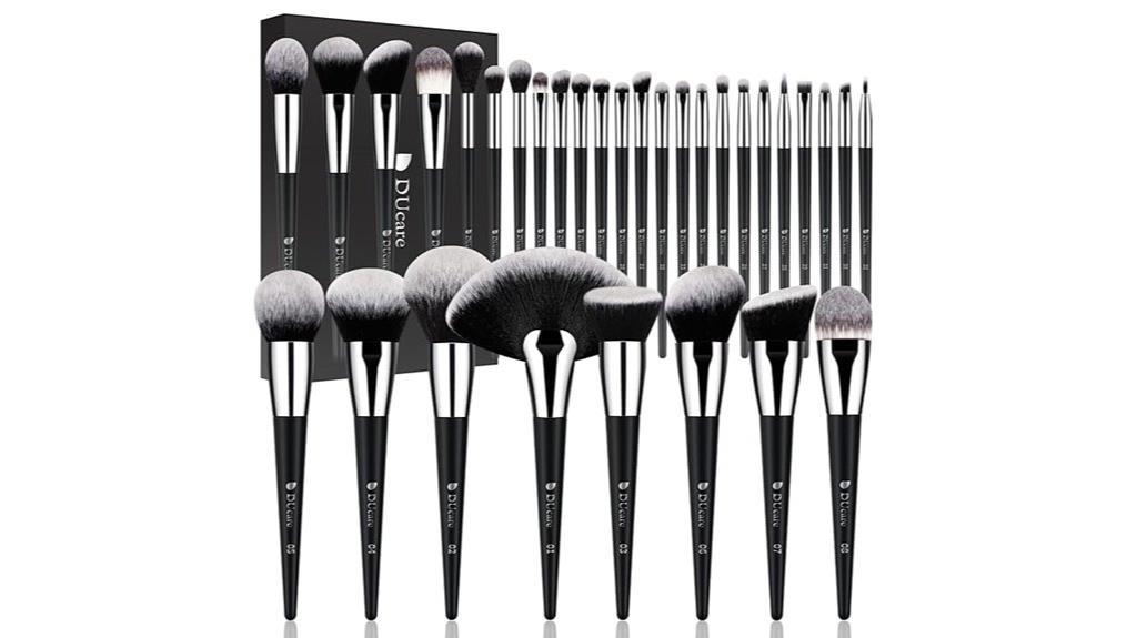 comprehensive 32 piece makeup brush set