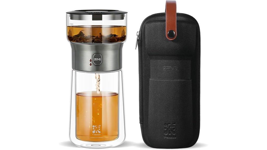 contemporary glass tea infuser