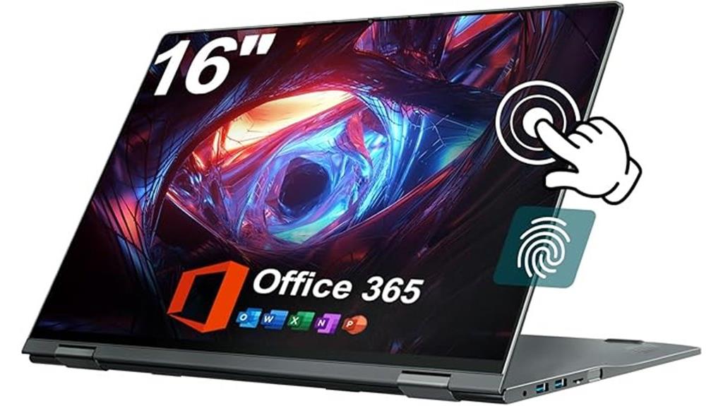 convertible touchscreen laptop with 640gb