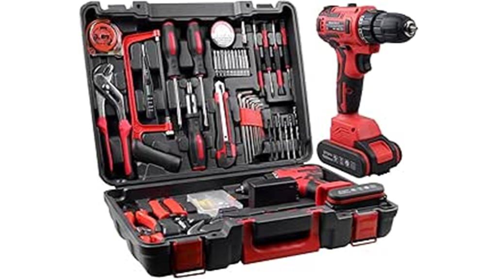 cordless drill and tool set