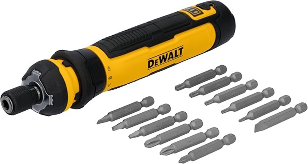cordless screwdriver with bits