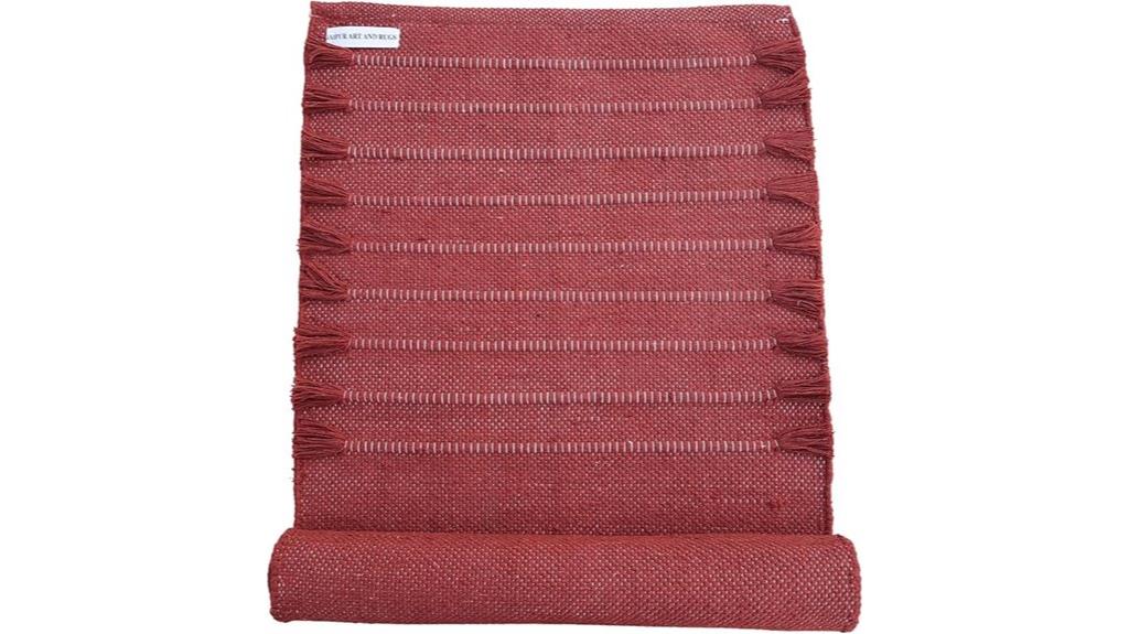 cotton jaipur yoga rug