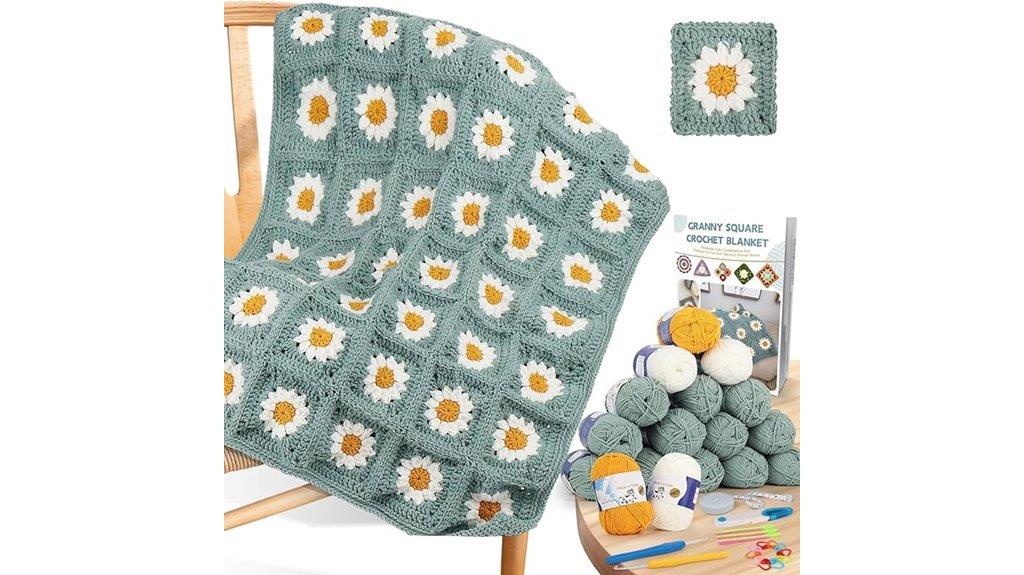 crochet blanket granny kit