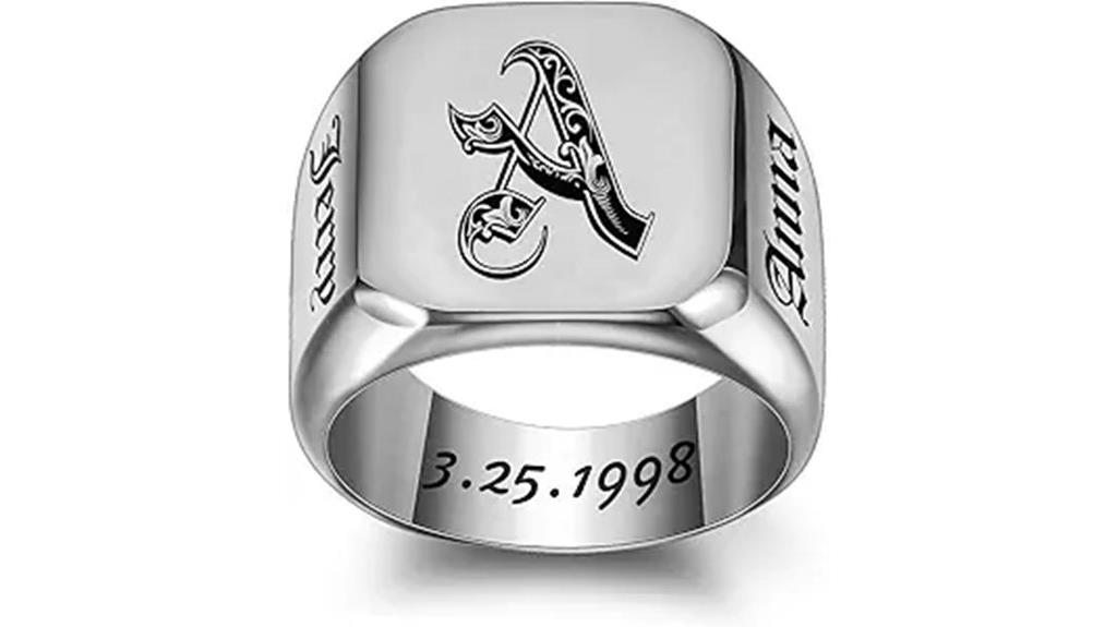 custom engraved signet rings