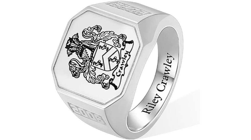 custom sterling family crest