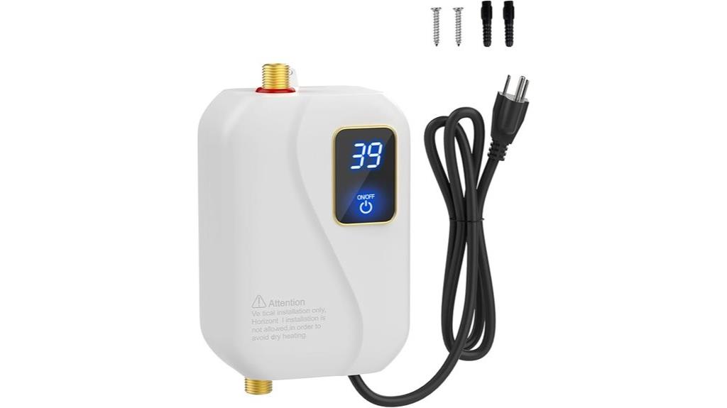 digital 3000w tankless heater