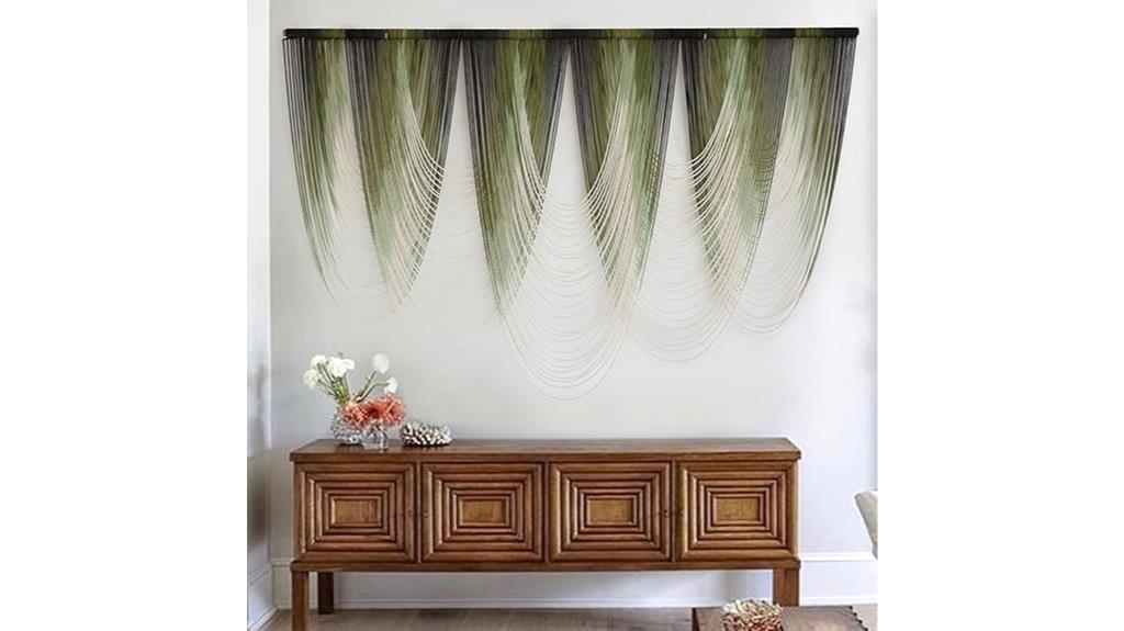 dip dyed macrame decor