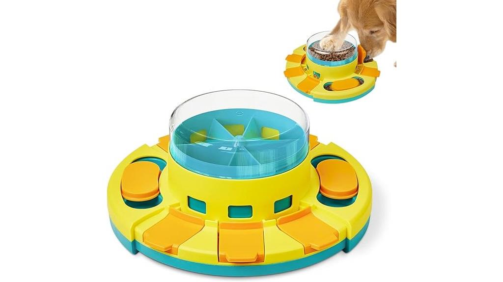 dog puzzle toy with two levels