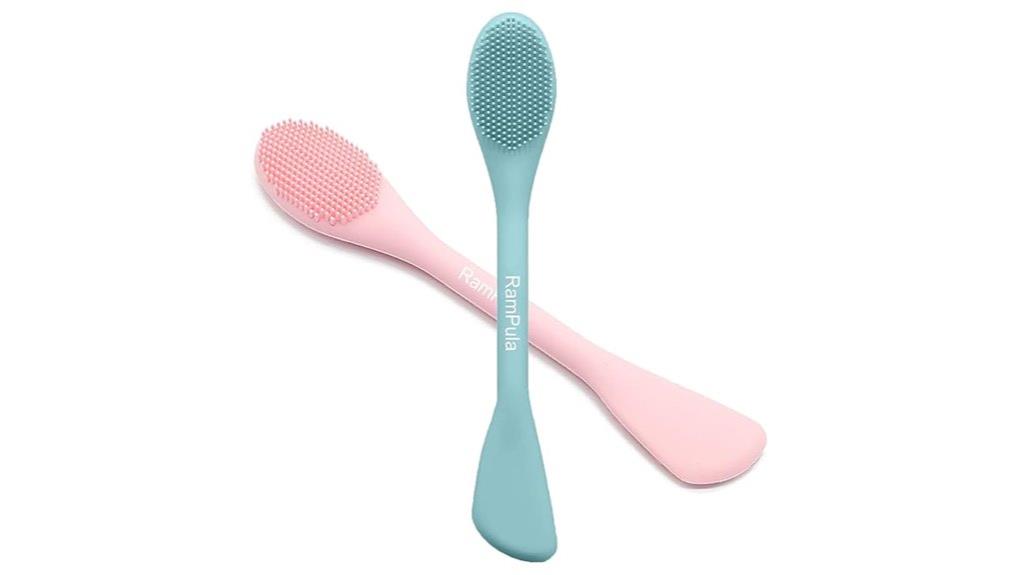 dual function silicone facial tool