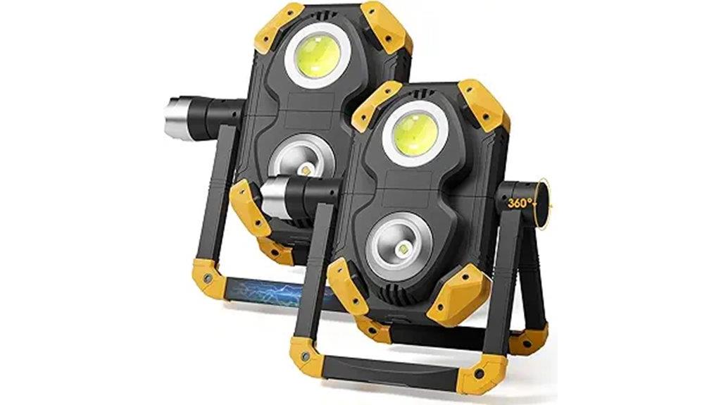 dual portable led flashlights