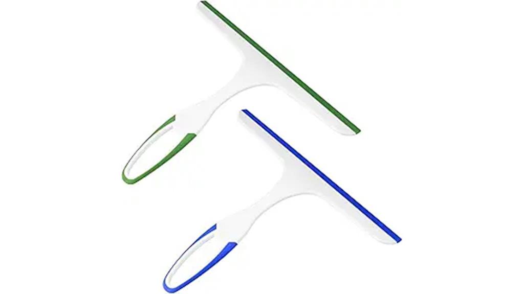 dual shower glass squeegees
