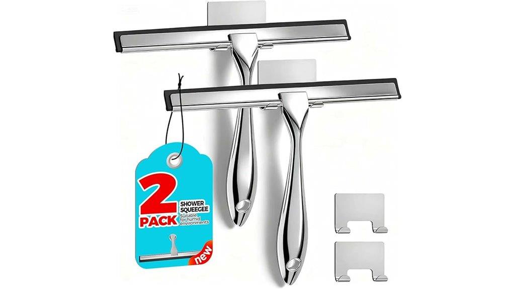 dual shower glass squeegees