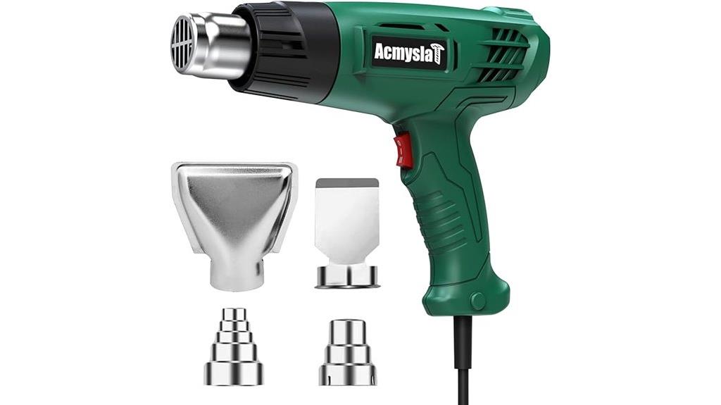 dual temp heat gun nozzles