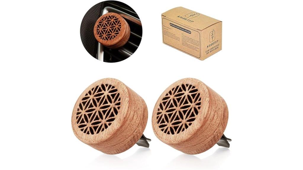 dual wood car diffusers