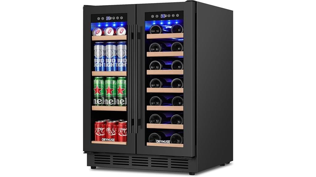 dual zone beverage cooler