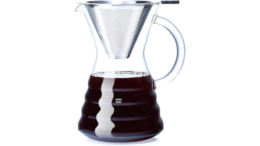 durable stainless pour over