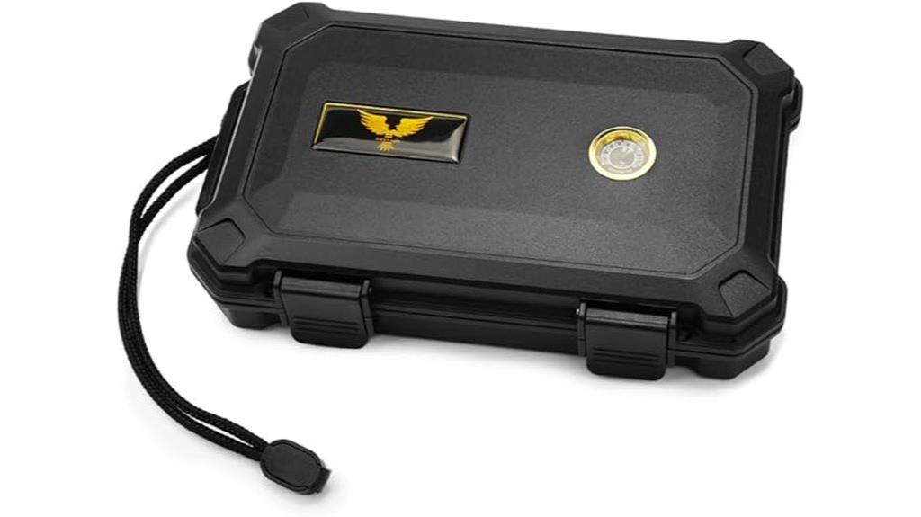 eagle logo travel humidor