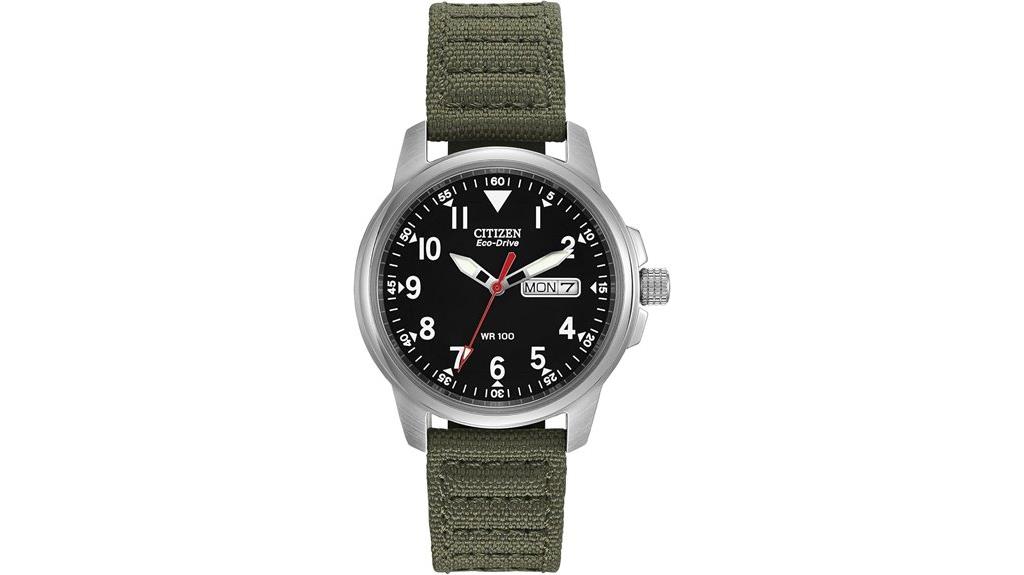 eco drive garrison steel watch