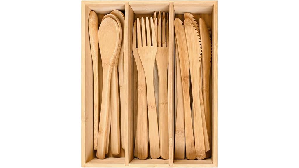 eco friendly bamboo utensil kit