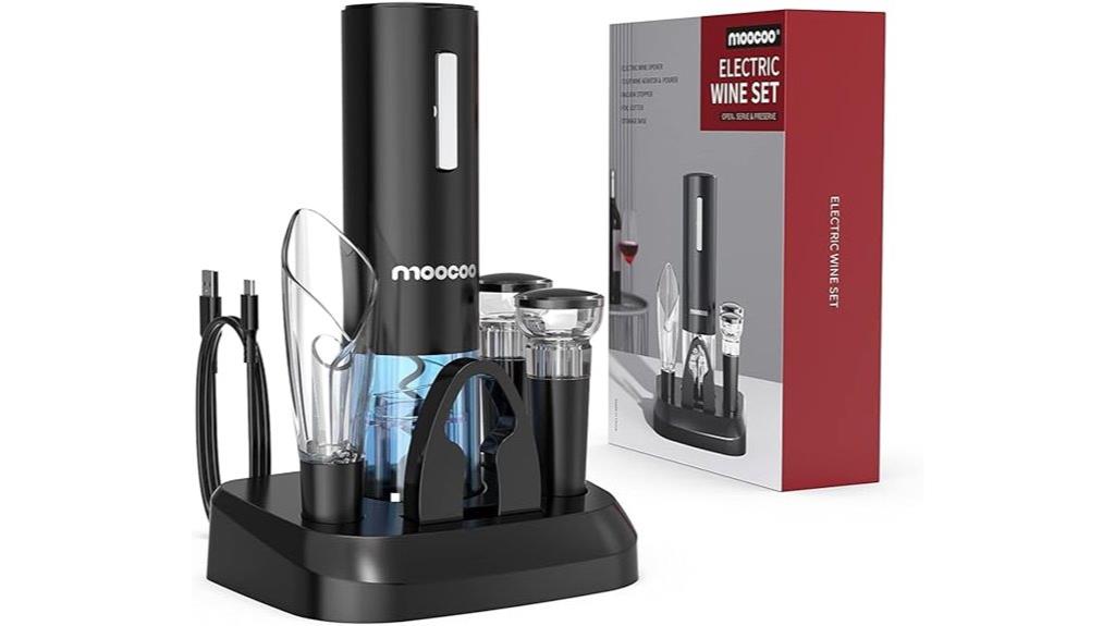 electric wine opener set