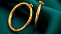 elegant durable gold hoops