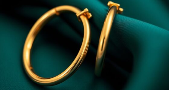 elegant durable gold hoops