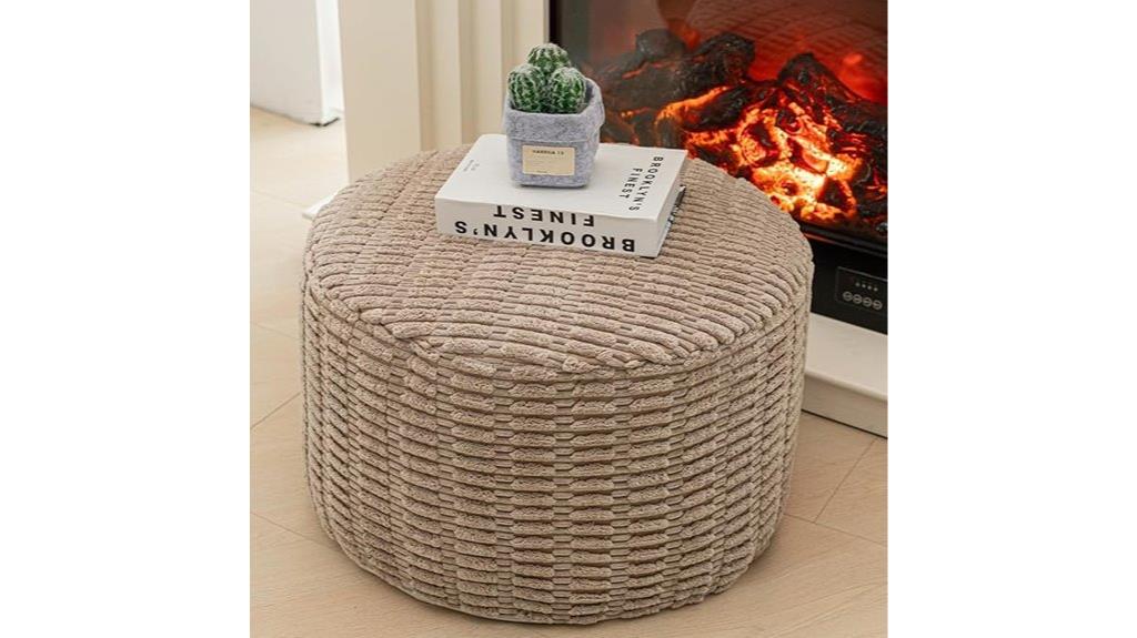 elegant living room ottoman