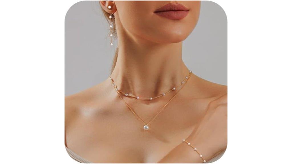 elegant pearl gold jewelry