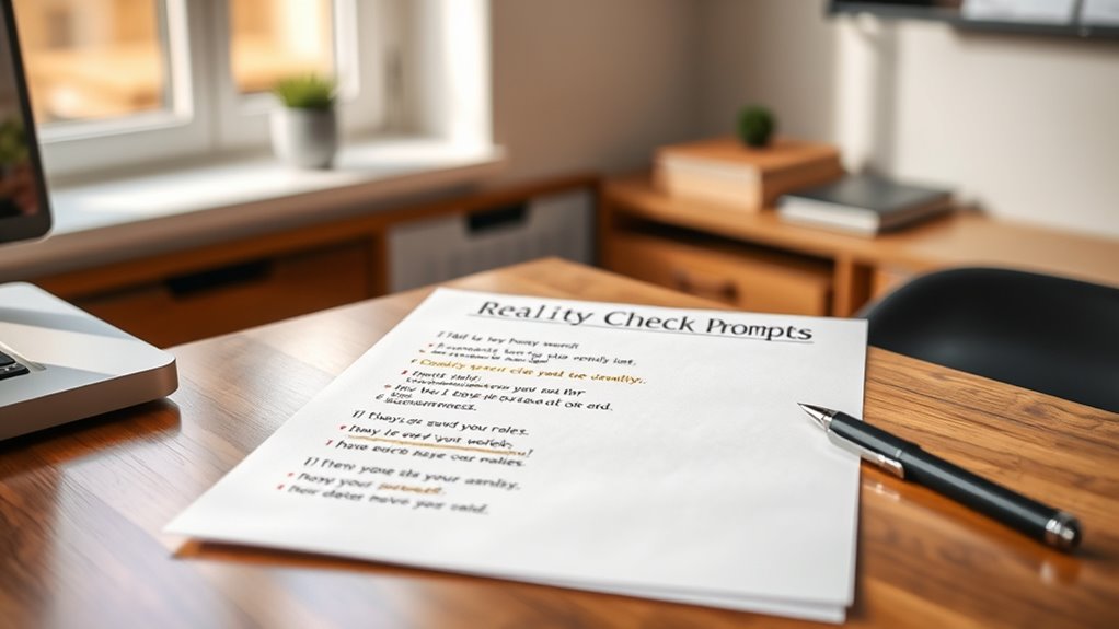 enhance awareness through reality checks