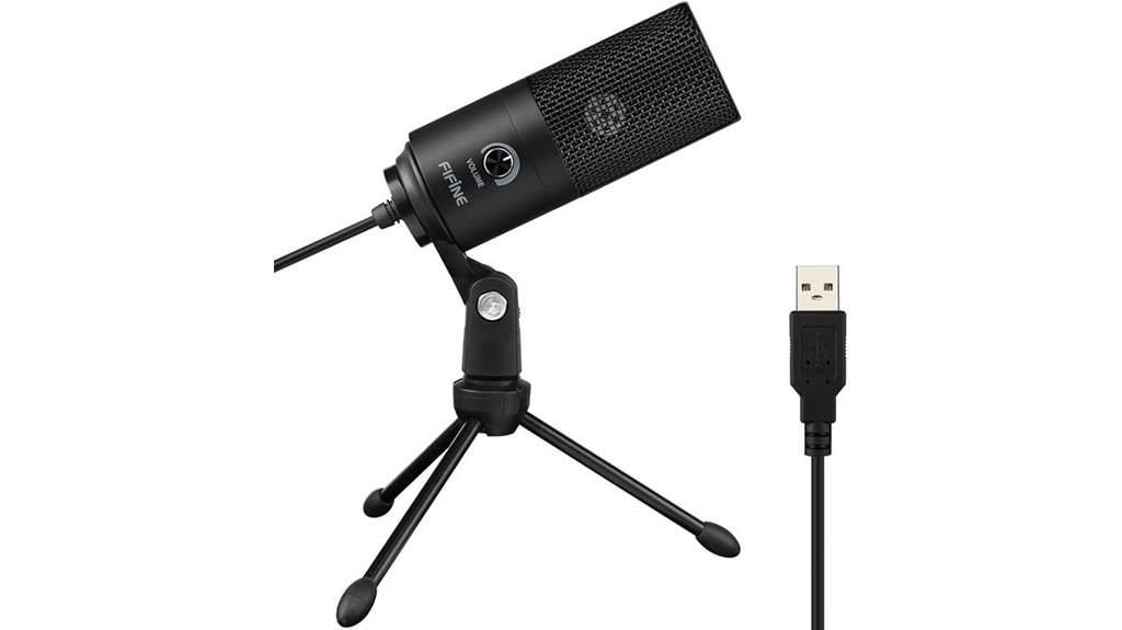 fifine metal usb microphone