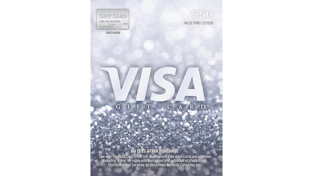 fifty dollar visa gift