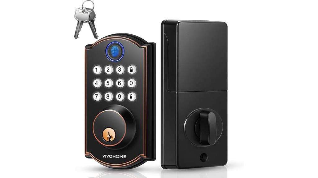 fingerprint and keypad lock
