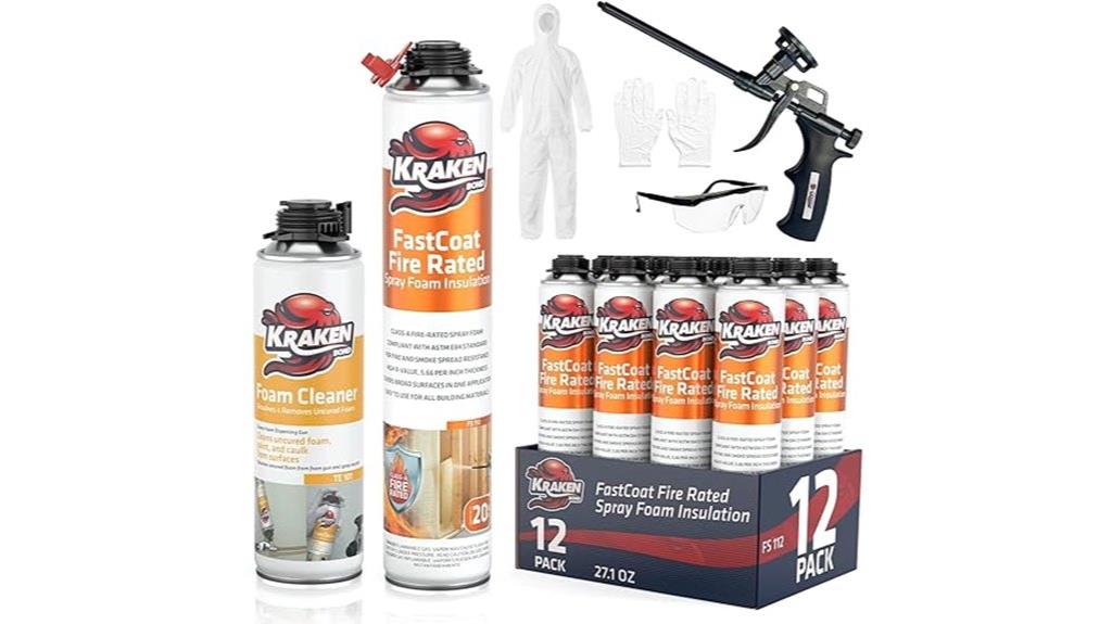 fire rated spray foam kit