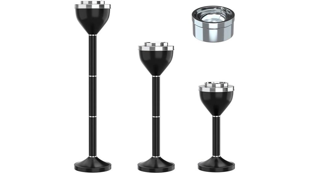 floor standing ashtray with lid