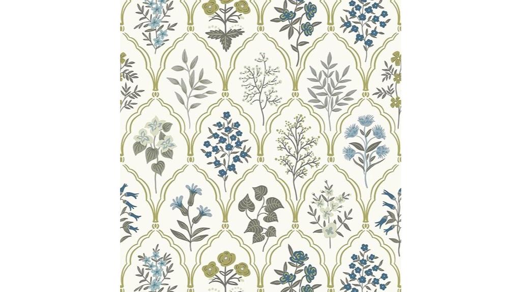 floral peel and stick wallpaper