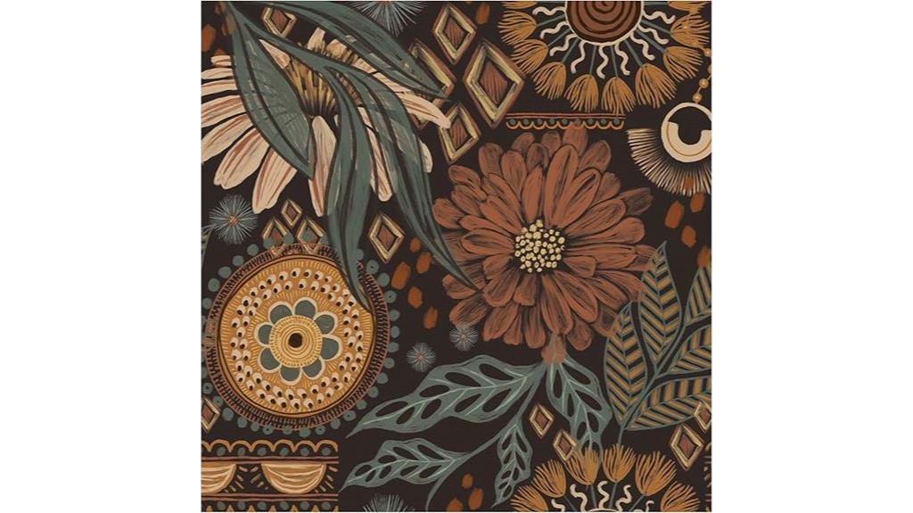 floral peel and stick wallpaper