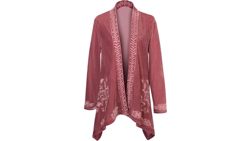 floriana embroidered kimono cardigan
