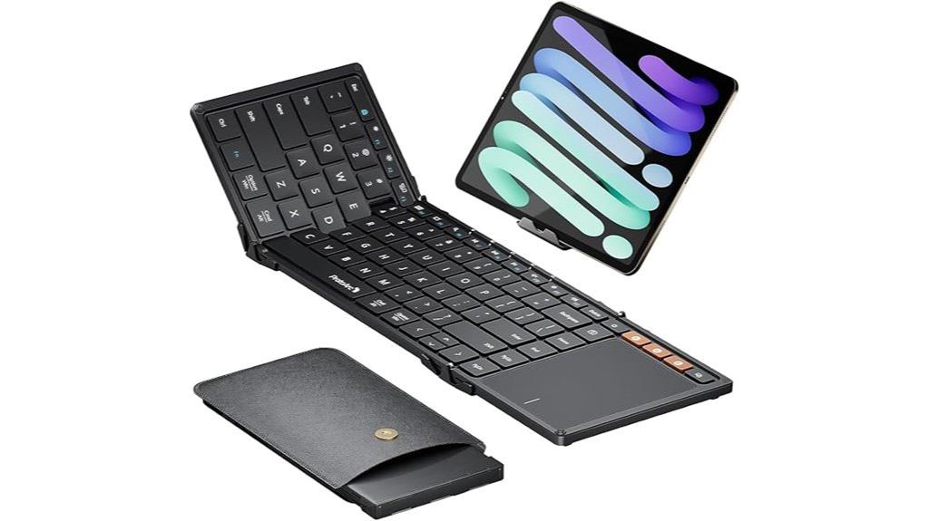 foldable bluetooth touchpad keyboard