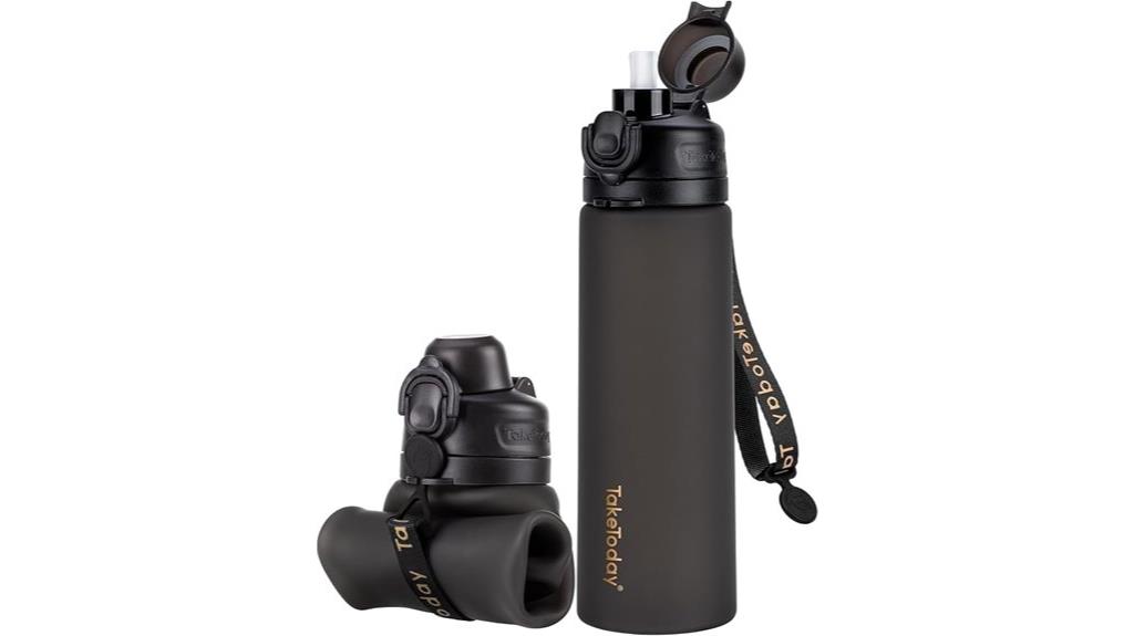 foldable bpa free travel bottle