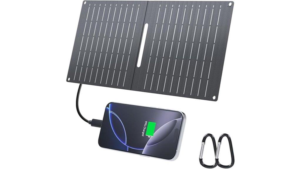 foldable solar charger with usb