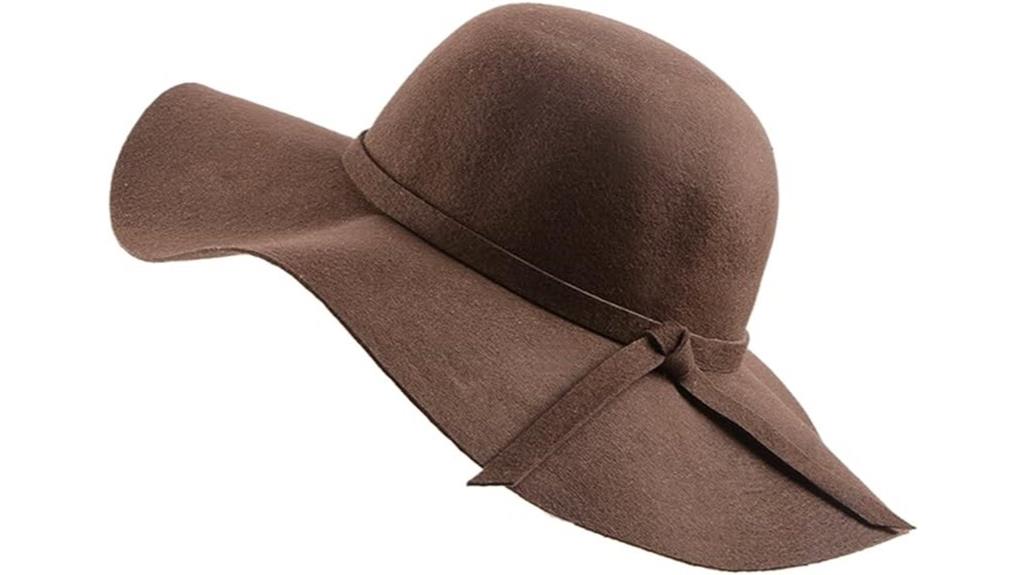 foldable wool bowler hat