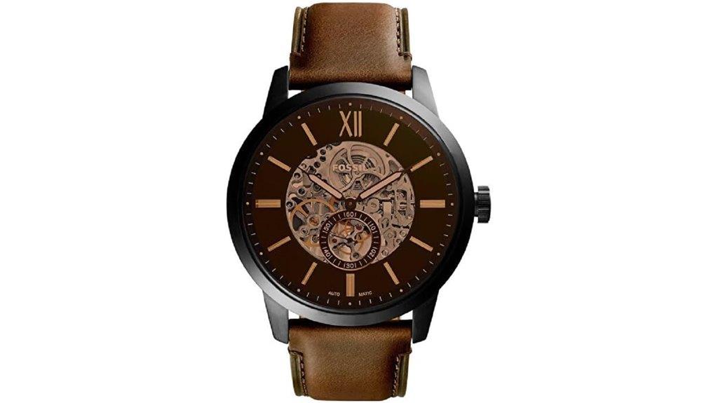 fossil skeleton automatic watch