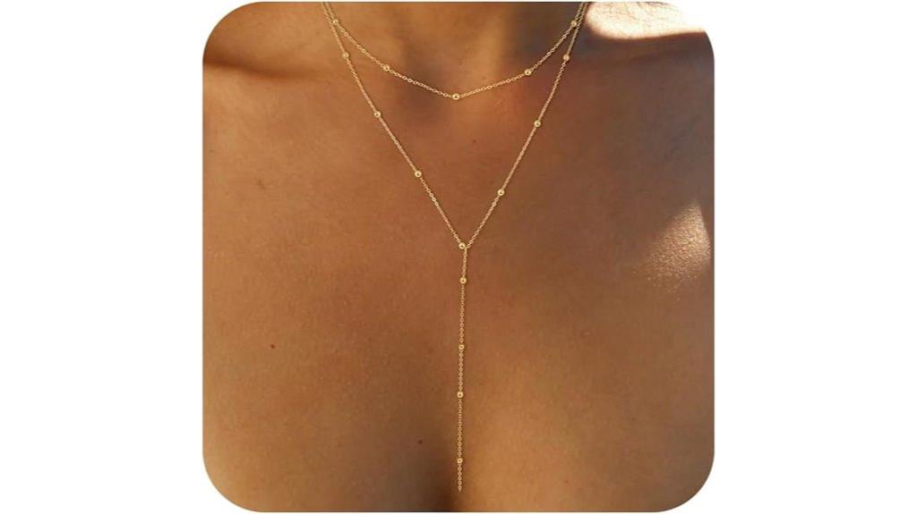 foxgirl themed layered necklace