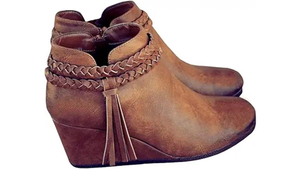 fringe strap western boots
